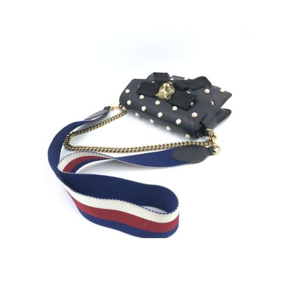 GUCCI TWO-WAY NAPPA BROADWAY ANIMALIER LEATHER TIGER HEAD CROSSBODY SHOULDER BAG - Picture 6 of 12